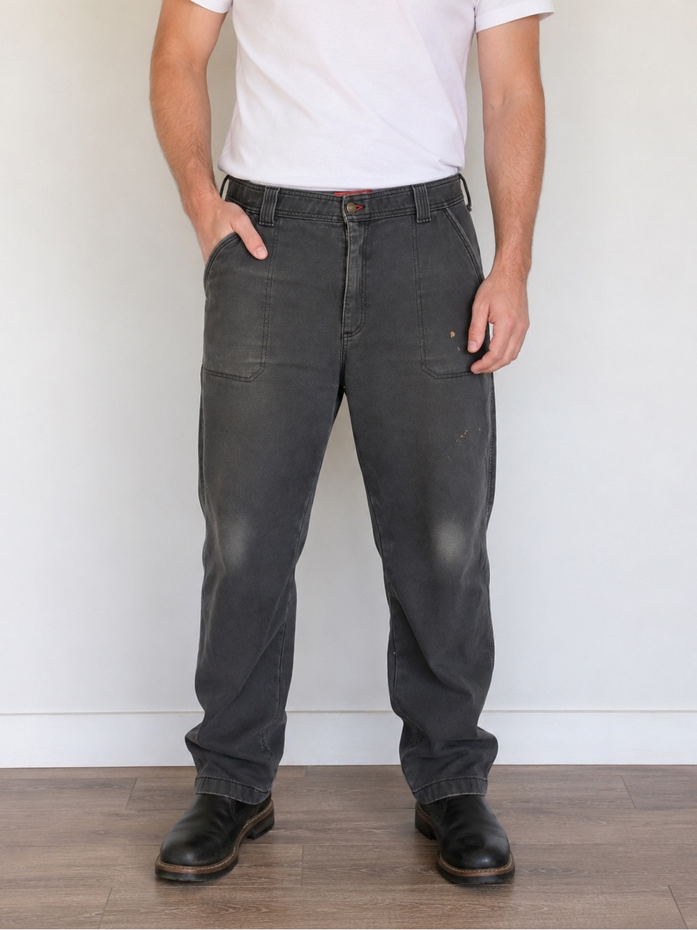 Coleman Men’s Fleece Lined Work Utility Pants Charcoal Size 40x32